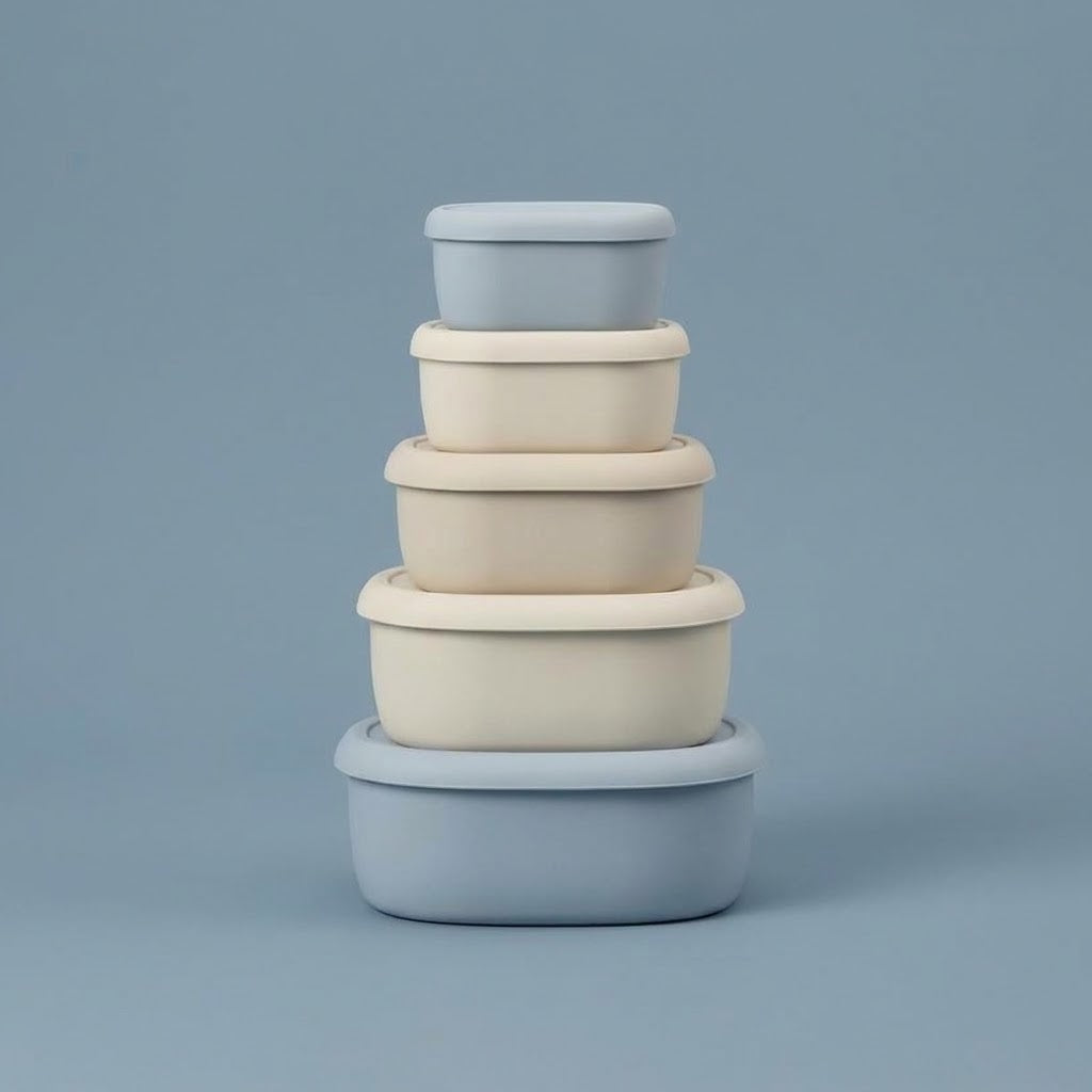 MCOIKY® FlexNest Collapsible Silicone Food Containers