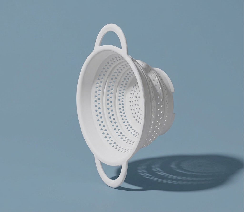 MCOIKY® Collapsible Silicone Colander &amp; Steamer Basket